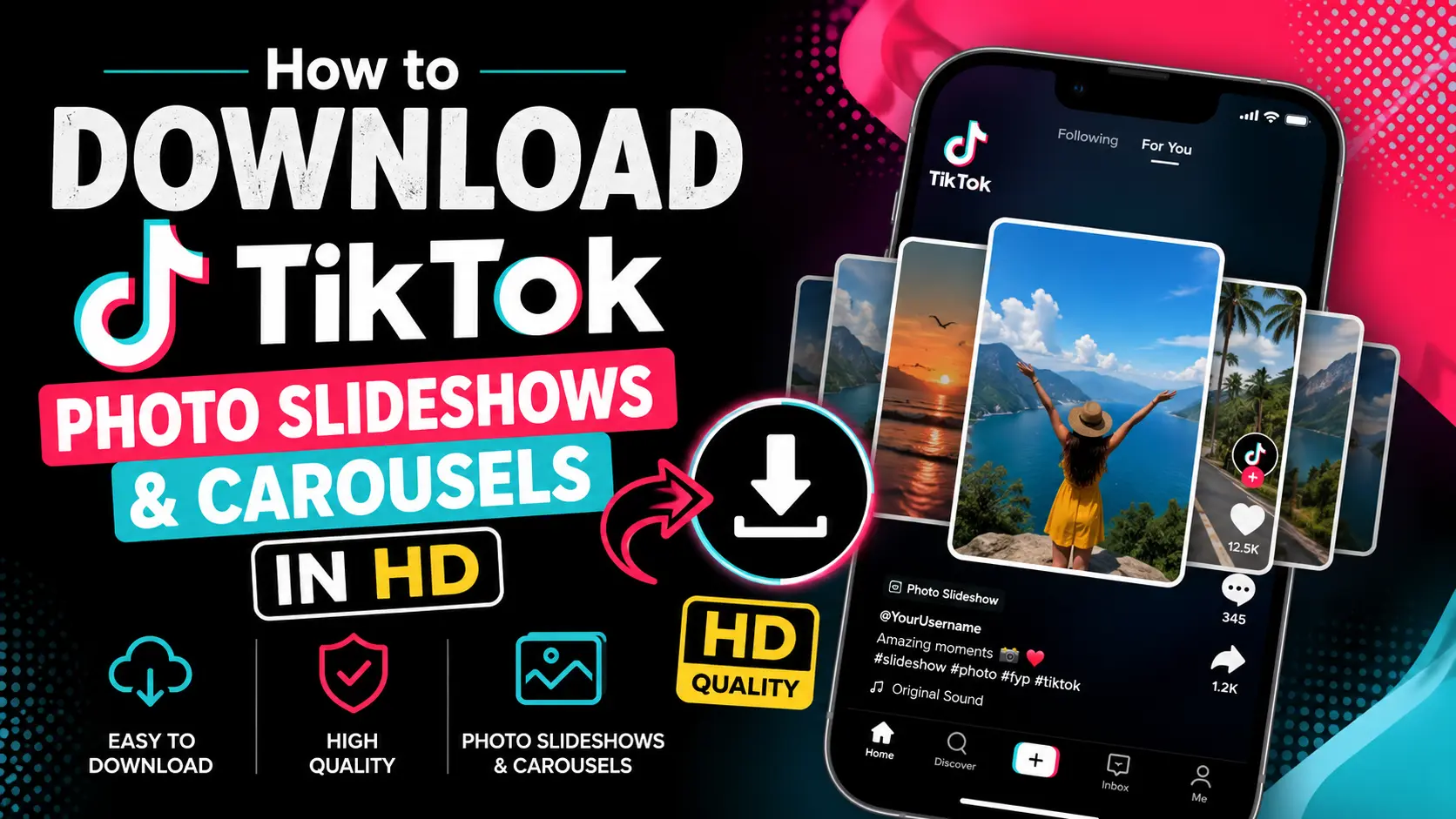 How to Download TikTok Photo Slideshows & Carousels in HD